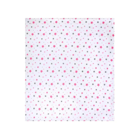 Sevi Bebe Printed Muslin Blanket 120x100 cm - Pink Star Sevi Bebe