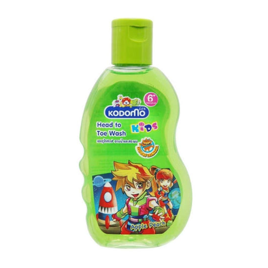 Kodomo Kids Head to Toe Wash for Kids 200 ml - Apple Peach
