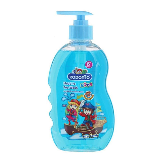 Kodomo Kids Head to Toe Wash for Kids 400 ml - Blue Candy