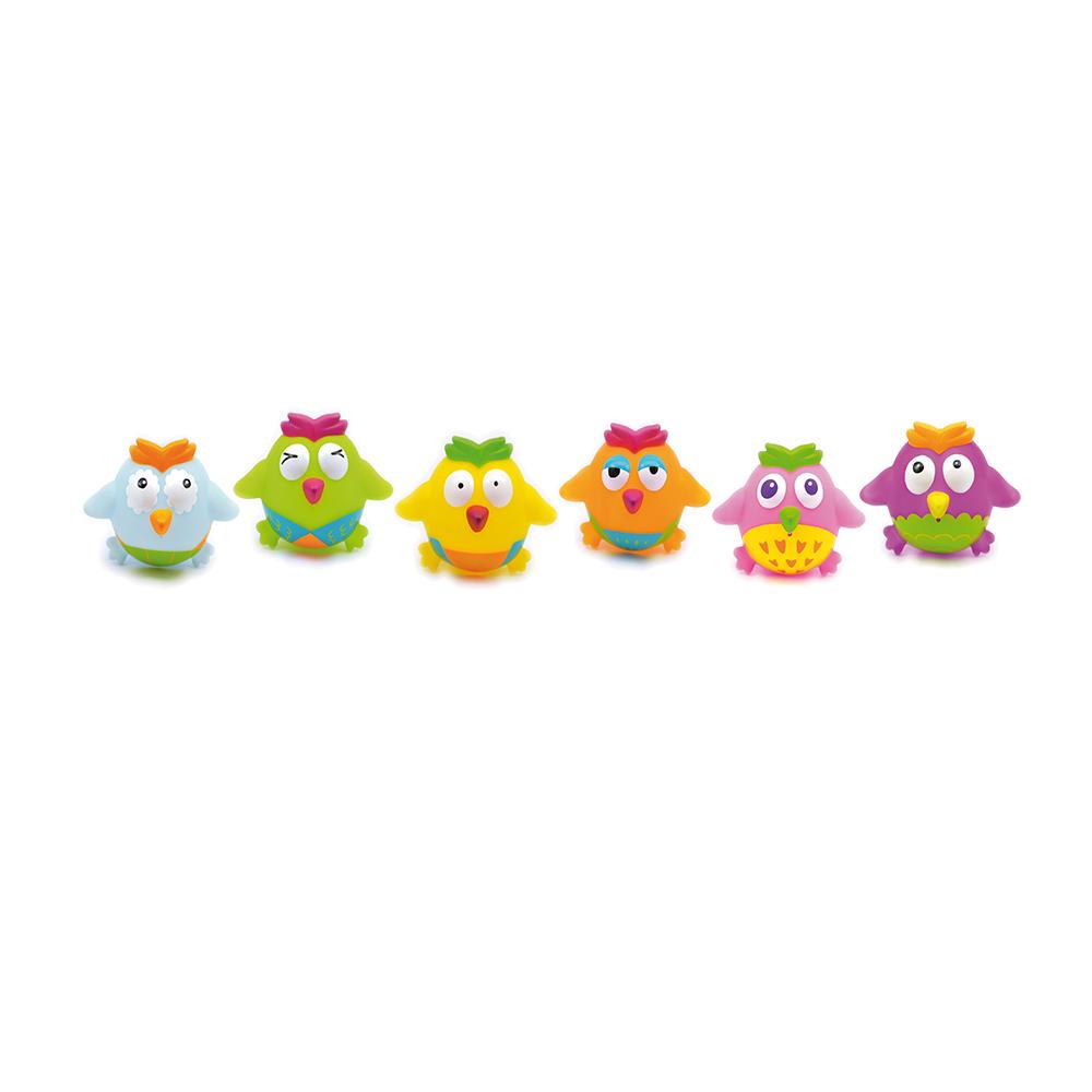 Olmitos set 6 Bath Toys - Squirters Owls