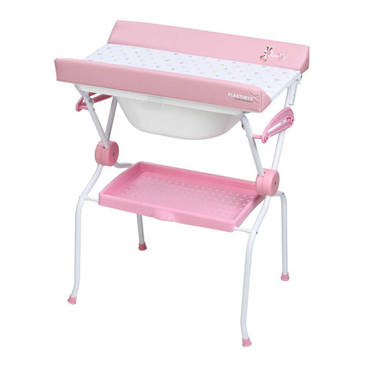 Plastimyr Folding Bathtub - Geo Minnie Pink