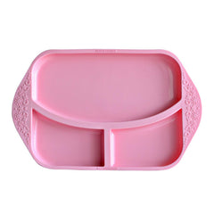 Marcus & Marcus Silicone Divided Plate Pink