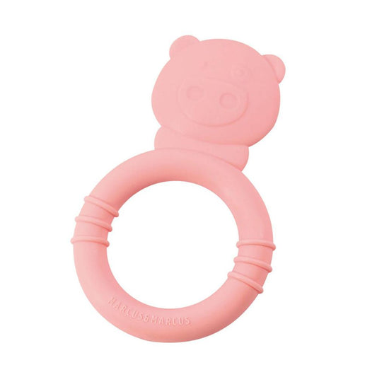 Marcus & Marcus Silicone Teether Pink