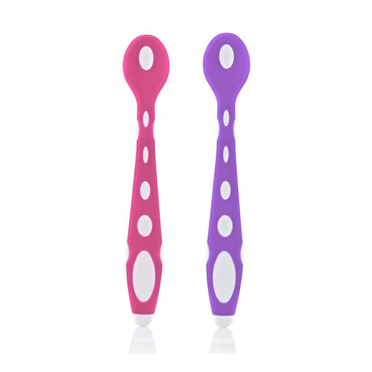 Baby Jem Feeding Spoon - Pack of 2 - Purple and Pink