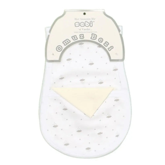 SEBI Burping Shoulder Cloth with Pocket - Grey SEBI