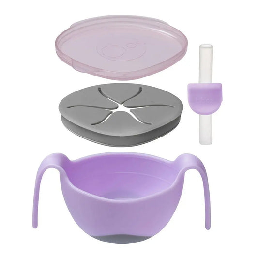B.Box Bowl and Straw - Boysenberry B.Box
