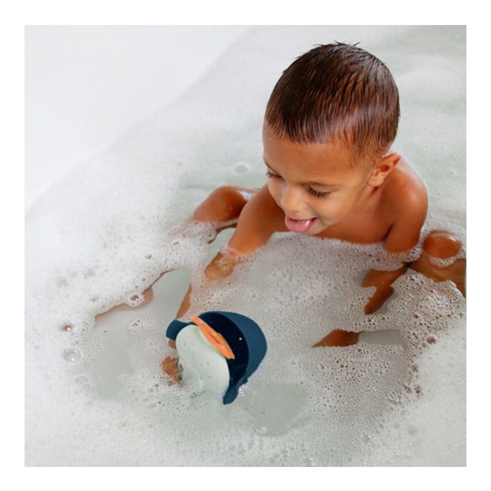 Boon Chomp Hungry Whale Bath Toy - Navy