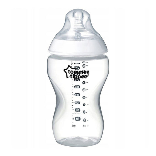 Tommee Tippee Closer to Nature Feeding Bottle :(340ml )- Clear