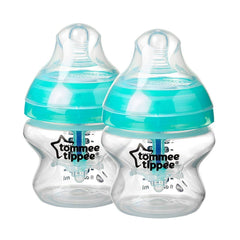 Tommee Tippee Anti-Colic Advanced Comfort Feeding Bottle, (150ml ), pack of 2