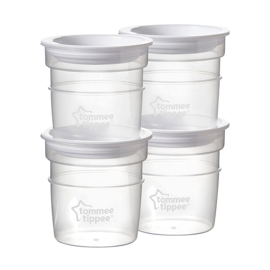 Tommee Tippee Closer to Nature Milk Storage Pots - Pack of 4