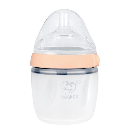 Haakaa Silicone Baby Bottle Nude - (160 ml)