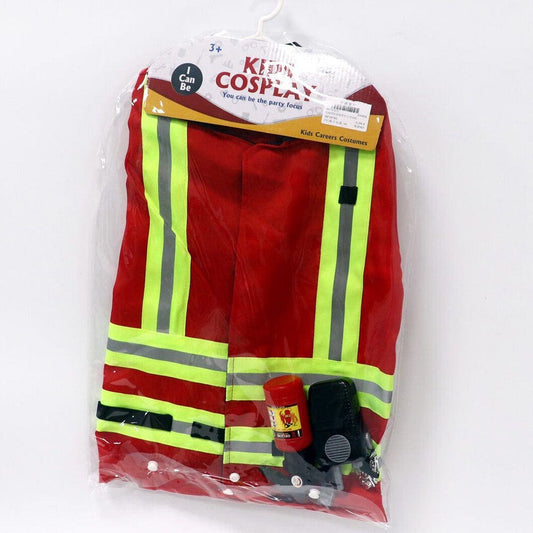 زي رجال الاطفاء للأطفال - مجموعة حمراء