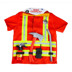 Children Firefighter Costume, Short sleeve