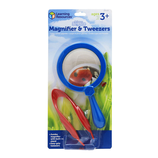 Learning Resources - Primary Science® Magnifier - Tweezer Set  :(3 years+)