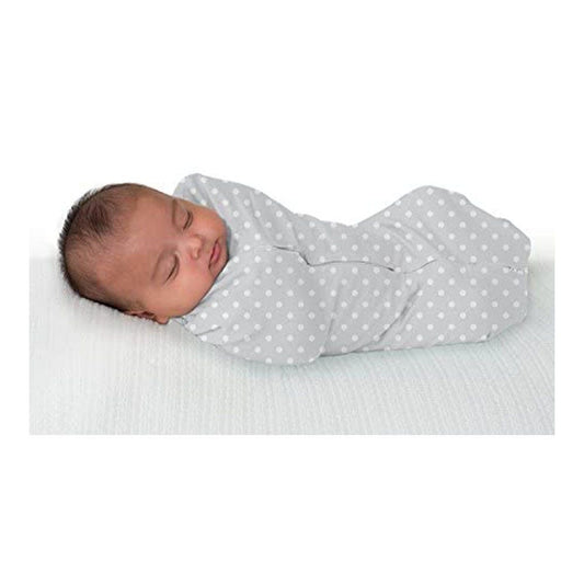 Summer Infant Swaddle Pod - Grey/White Dot - Pack of 2 - (0 to 2 months)