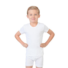 Try Boy T-Shirt and Boxer Set - White