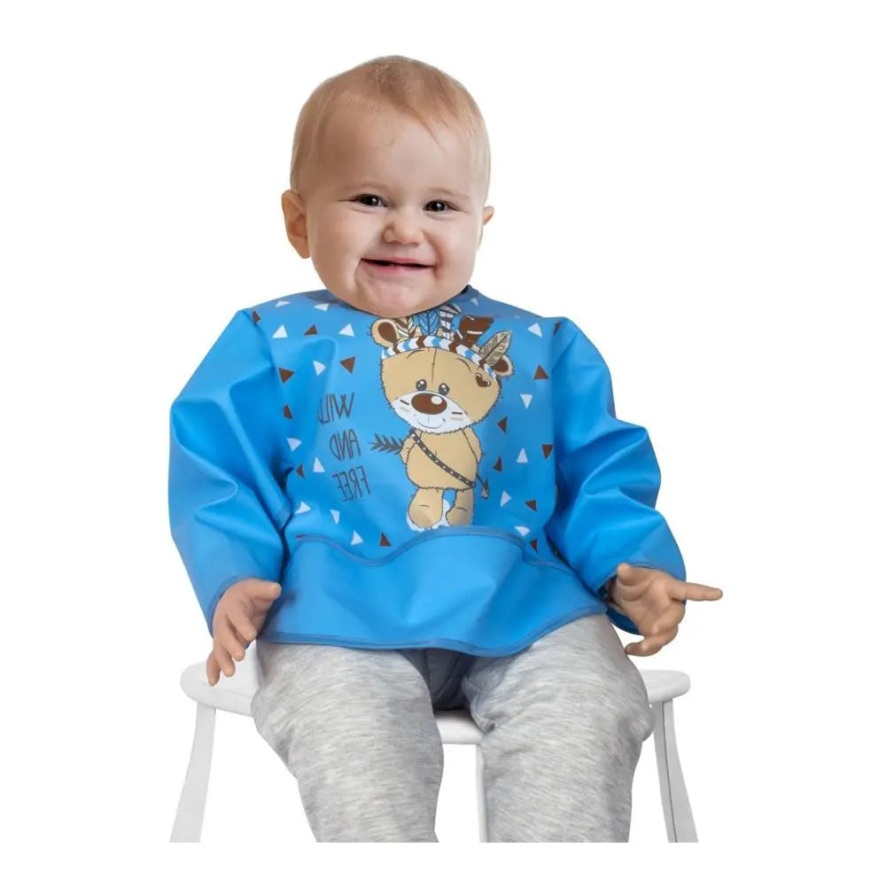 Sevi Bebe Long Sleeved Bib - Bear Sevi Bebe