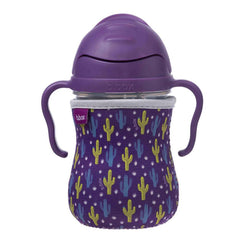 B.Box Sippy Cup Sleeve Cactus Capers - Purple