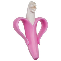Baby Banana Infant Toothbrush - Pink -  (3 to 12 Months) - Mama's First