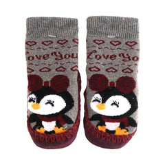 Bross Baby Socks Non-Slip Socks Penguing, 1 Pair