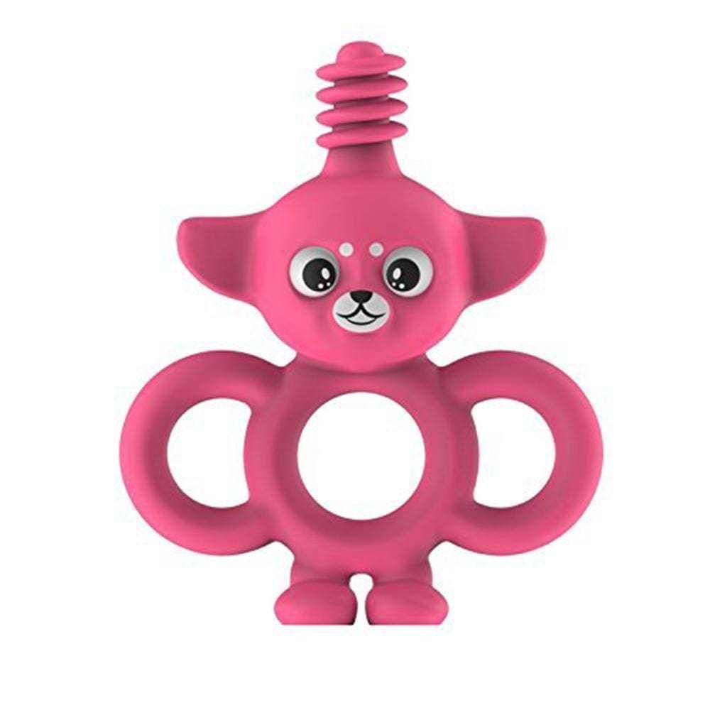 فرشاة أسنان Darlyng & Co Yummy Mitt Yummy Buddy للرضع - 3 أشهر - وردي