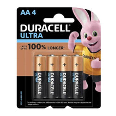 Duracell AA Battery Ultra Monet 100% Power Longer 4 Pieces