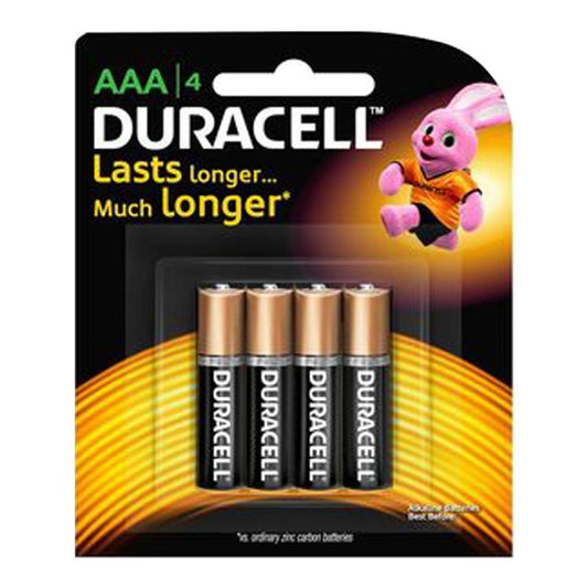 Duracell AAA Battery Alkaline - 4 pieces