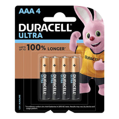 Duracell AAA Battery Ultra Monet 100% Power Longer - 4 pieces