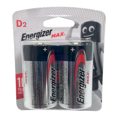Energizer D Max Batteries - Pack of 2