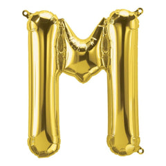 Gold Foil Balloons Alphabet Letters, not inflated