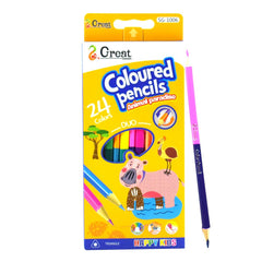 Happy Kids Coloured Pencils Animal Paradise, 24 Duo Colors