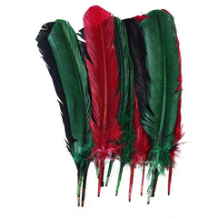 Large Assorted Colors Feathers, 20 feathers