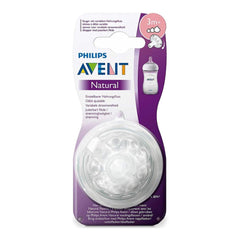Philips Avent Natural 2.0 baby bottle nipples Variable Flow - Pack of 2 (Age:3 Months+)