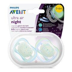 Philips Avent Soother Ultra Air Night 0-6 months - 2 Pieces