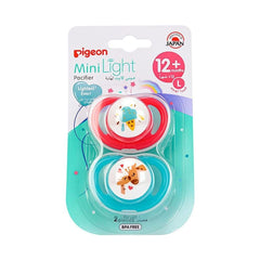 Pigeon Minilight Pacifier Twin Large -  (12 Months+) ,Pack of 2