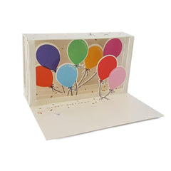Pop Up 3D Birthday Card Helium