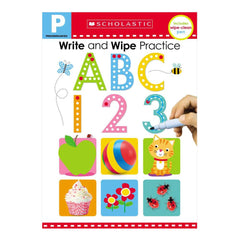 Scholastic Write and Wipe Practice ABC 123