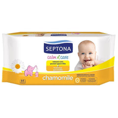 Septona Baby Wipes Chamomile - Pack of 64