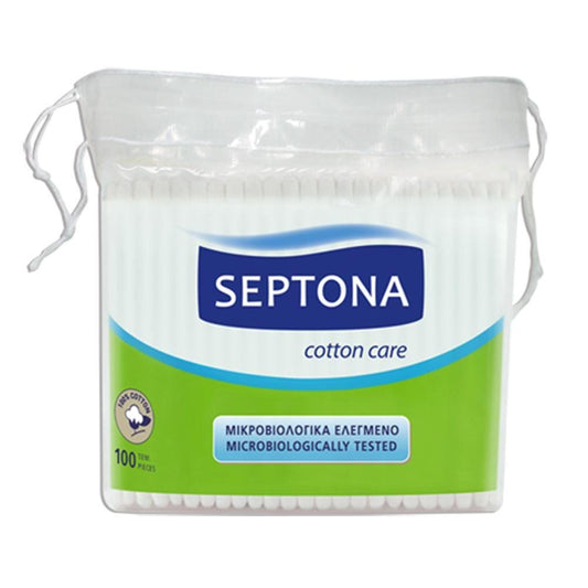 Septona Cotton Buds Reclosable Bag Regular - Pack of( 100)