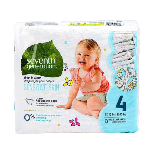 Seventh Generation- Baby Diaper Size 4