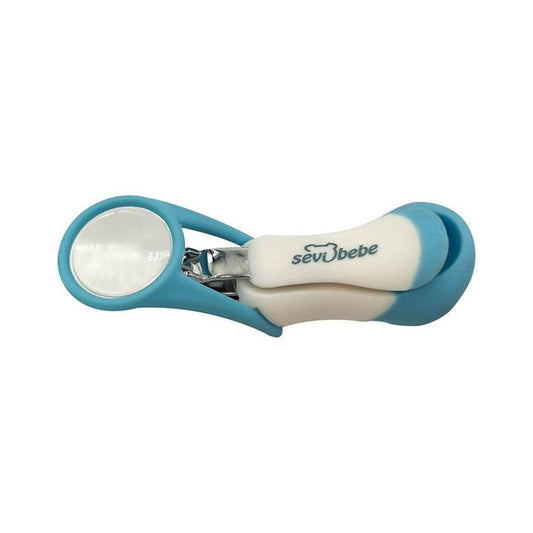 Sevi Bebe Baby Nail Clipper with Magnifier, Blue - 1 piece