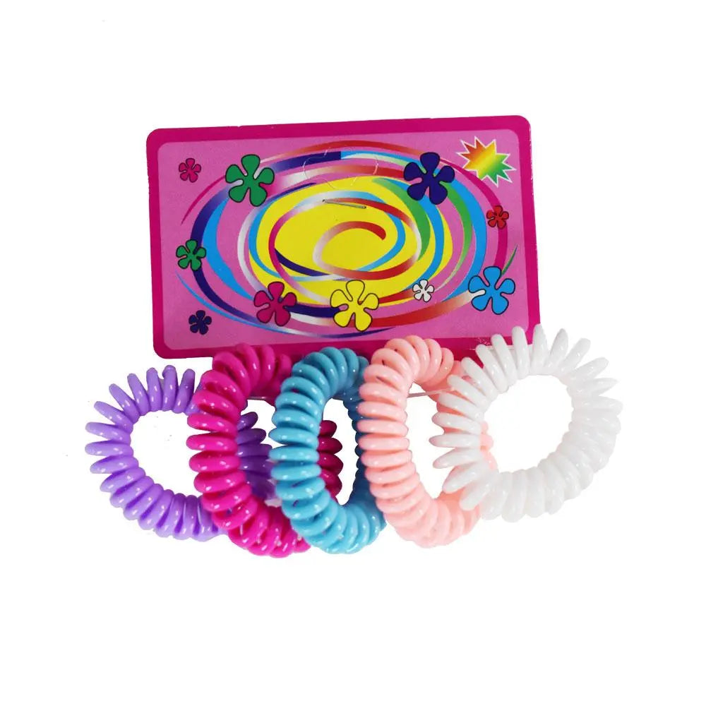 Spiral Elastic Hair Band - Assorted Colors Generic Brand