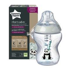 Tommee Tippee Closer To Nature Easi-Vent Decorative Feeding Bottle (260Ml), Panda