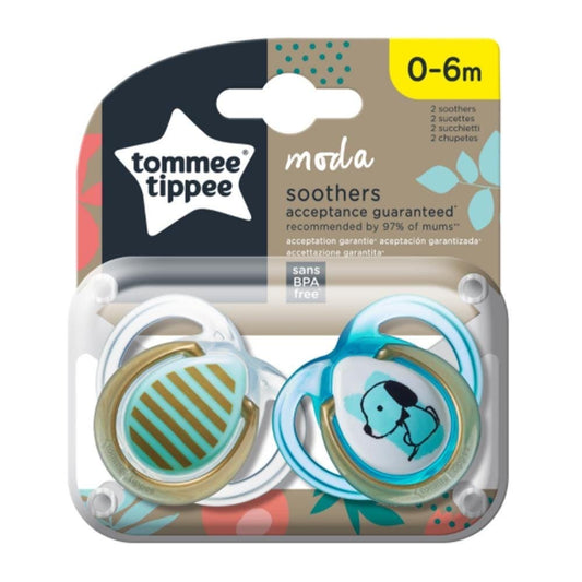 Tommee Tippee Closer to Nature Moda Soother 0-6 Months - Blue