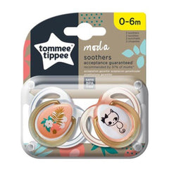 Tommee Tippee Closer to Nature Moda Soother 0-6 Months - Pink