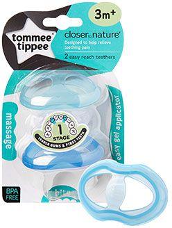 Tommee Tippee Closer to Nature Stage 1 Teether, 3 months+, Pack of 2