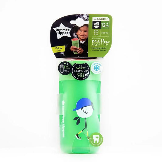 Tommee Tippee Insulated 360° Cup, Green : (250Ml) Tommee Tippee