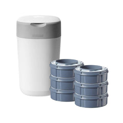 Tommee Tippee Twist & Click Tub + 6 Refill - White