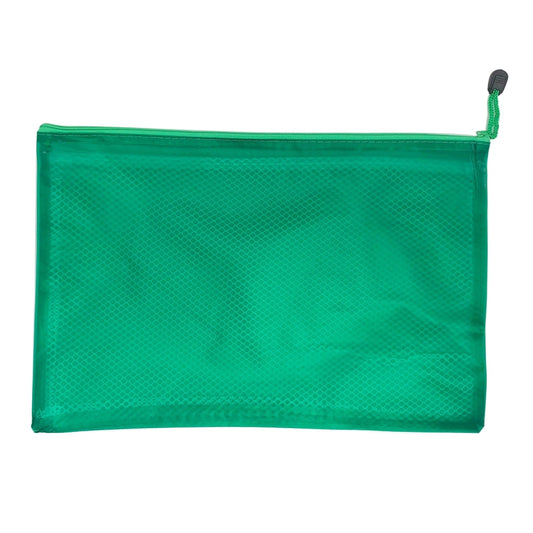 Waterproof Folder Zipper Bag, Green (3 sizes available)