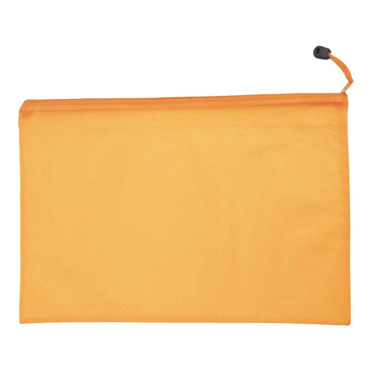 Waterproof Folder Zipper Bag, Orange (3 sizes available)